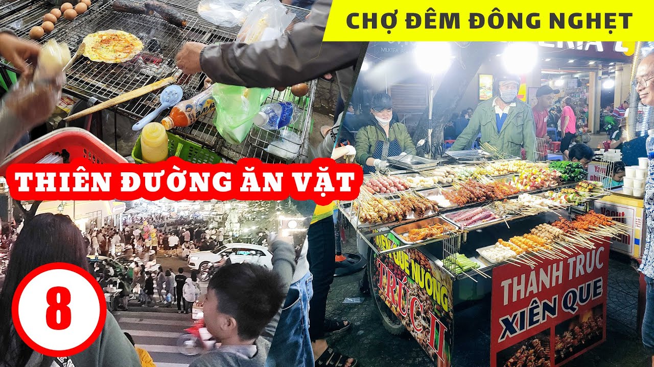 Hành Trình Từ Bến Lức Đến Đà Lạt - Đi Chợ Đêm Đông Nghẹt Người, VÔ SỐ MÓN ĂN VẶT Ngon Rẻ VN #8