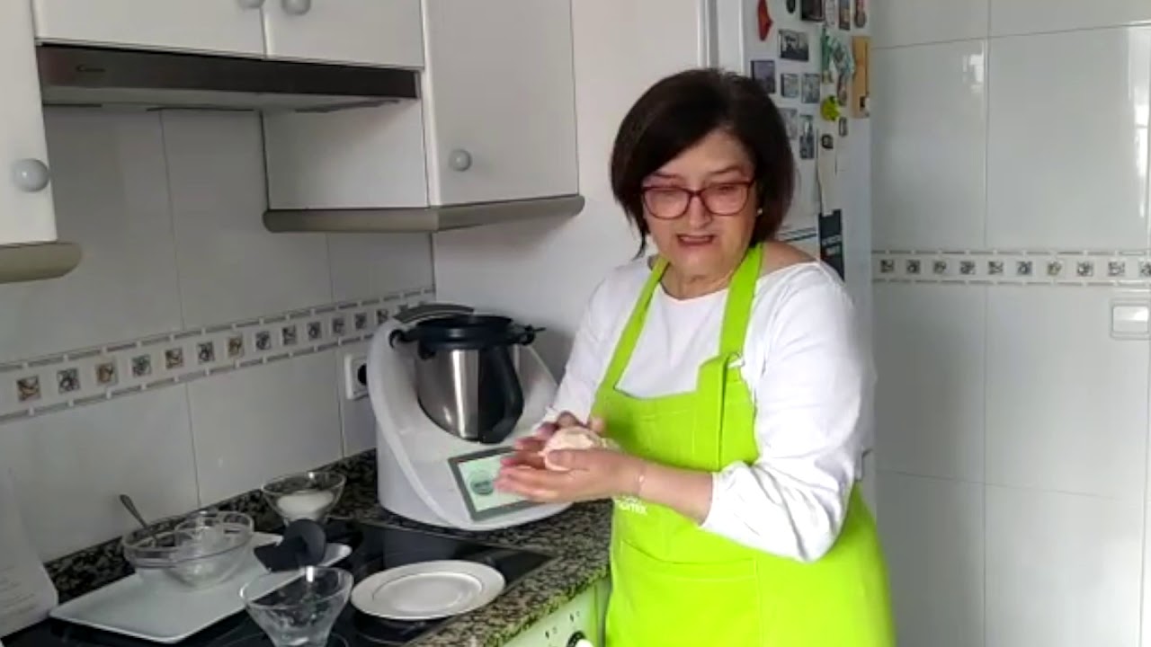 como hacer bica de trives con masa de pan y chocolate a la taza con thermomix - primera parte