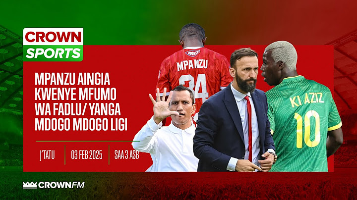 LIVE CROWN SPORTS: MPANZU AINGIA KWENYE MFUMO WA FADLU/ YANGA MDOGO MDOGO LIGI KUU/ TABORA CHALII