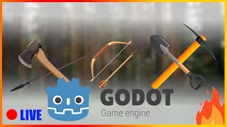 Overly Complicated Inventory System | Survival Game in Godot 4 Live Stream