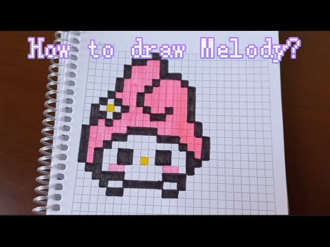 Baby Melody Pixel Art - How to draw Melody? #melody #hellokitty 
