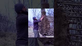 Bushcraft Treehouse — The Ultimate Survival Shelter in the Forest 🌲🏠🔥  By @osbushcraft