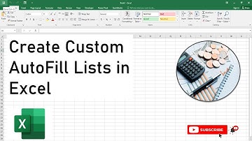 How to Create a Custom Auto-fill List in Excel