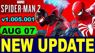 Marvel’s Spider-Man 2 Update 1.005.001 Patch Notes! Fresh Start Suit FIXED!