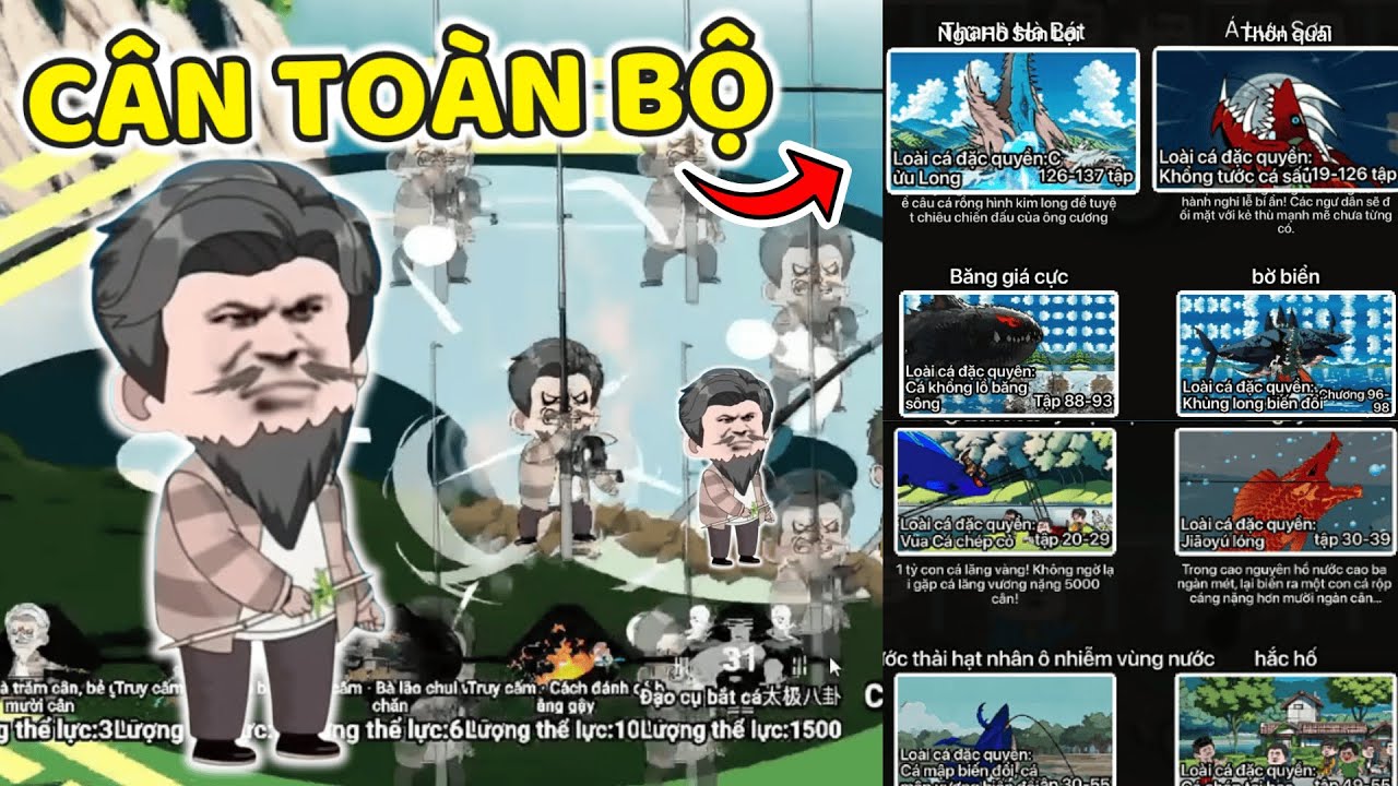 THNE PHÁT HIỆN ÔNG CƯƠNG TÓC ĐEN LÃO GIANG CÂN TOÀN BỘ BẢN ĐỒ TRONG CÂU CÁ VẠN CÂN.