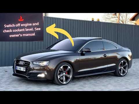 “Switch off engine and check coolant level” warning in Audi