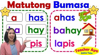 Filipino Reading Lesson | Matutong Bumasa | Salitang may Dalawang Pantig | Teacher Aya Online Tutor