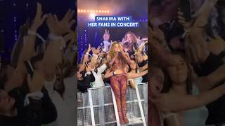 Shakira having fan in her concerts
