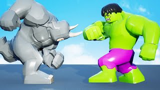 LEGO HULK VS RHINO - EPIC BATTLE