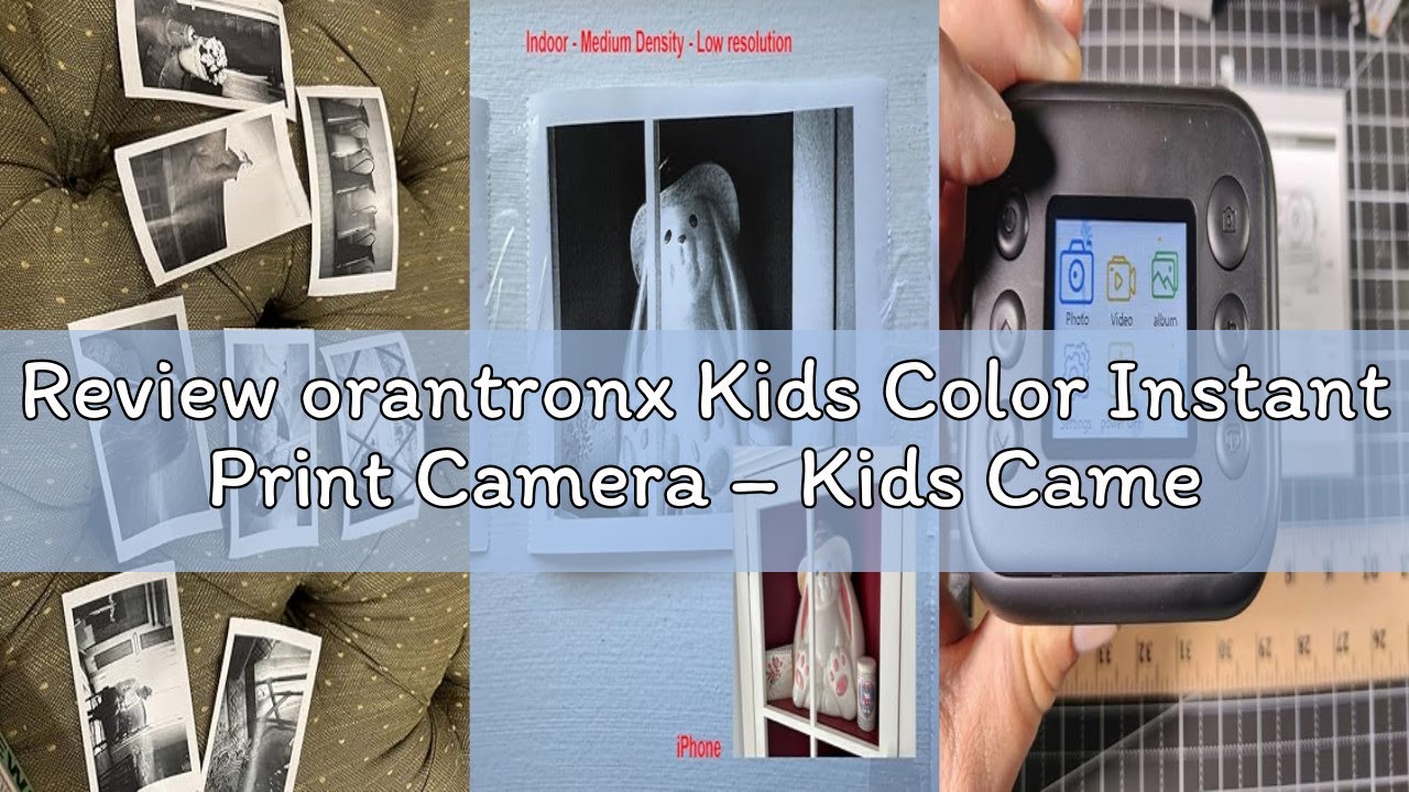 Review orantronx Kids Color Instant Print Camera – Kids Camera with 5 Color Photo Paper, 48MP & 1080