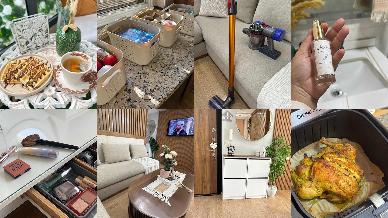روتيني في تنظيف البيت 🏡 تنظيم وترتيب المطبخ 👌وصفة الوافر المعتمدة عندي🧇 امرأة مغربية أم لطفلين 🧑‍🧒‍🧒