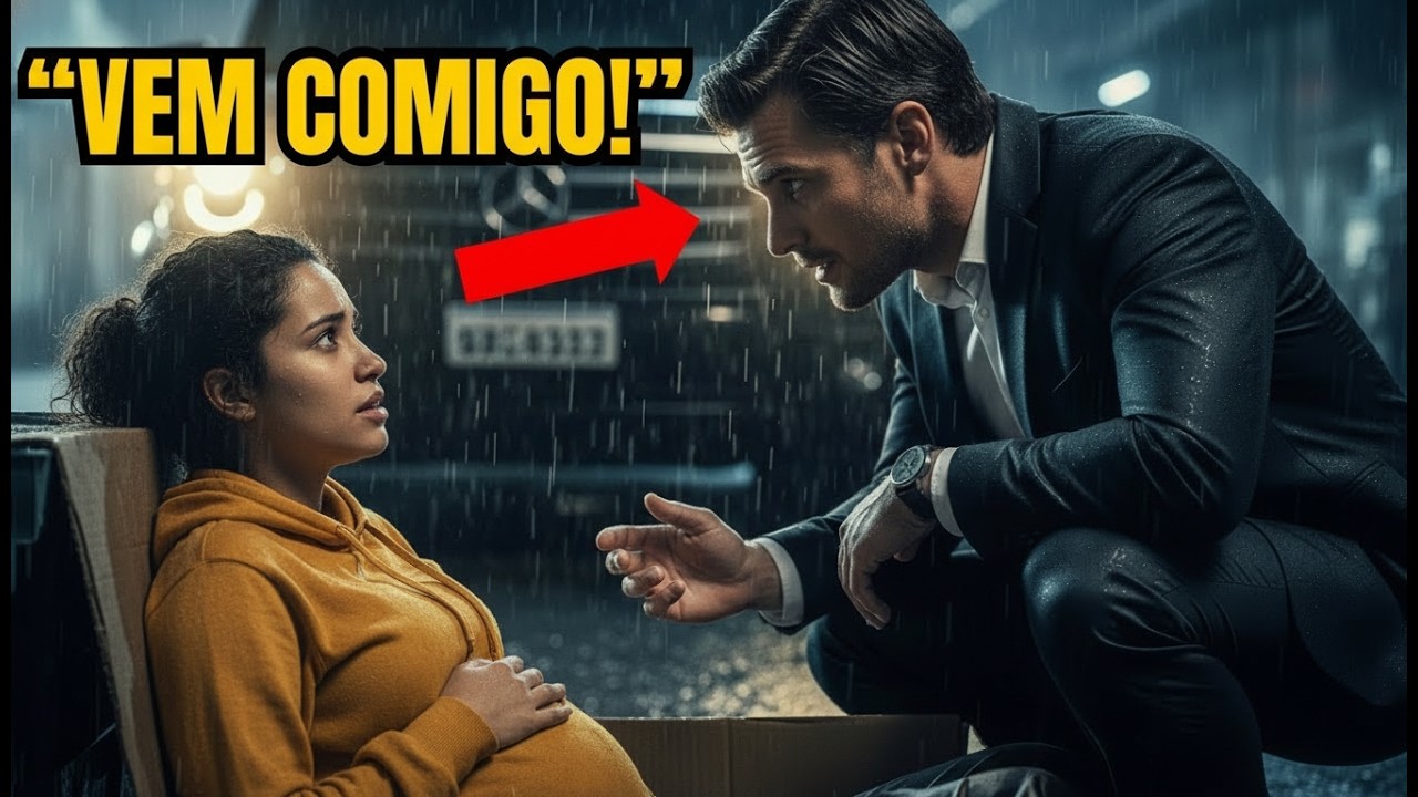 Grávida e humilhada, dormia em uma caixa de papelão na feira… até que um CEO parou e disse:
