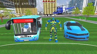 Bus Robot Car Transform War  - Police Robot Games - Android Gameplay screenshot 5