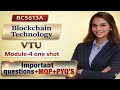 Module-4 one shot|BCS613A Blockchain technology important questions|Vtu|MQP+Pyq|Eduyodha