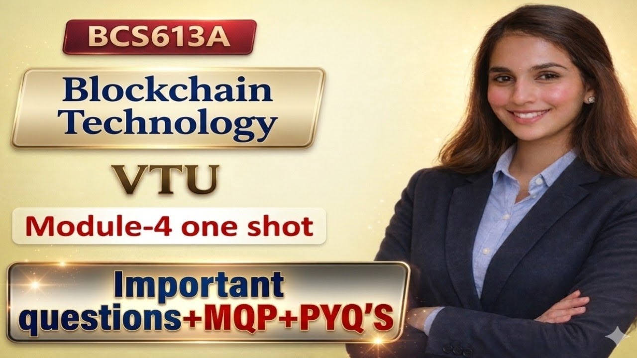 Module-4 one shot|BCS613A Blockchain technology important questions|Vtu|MQP+Pyq|Eduyodha