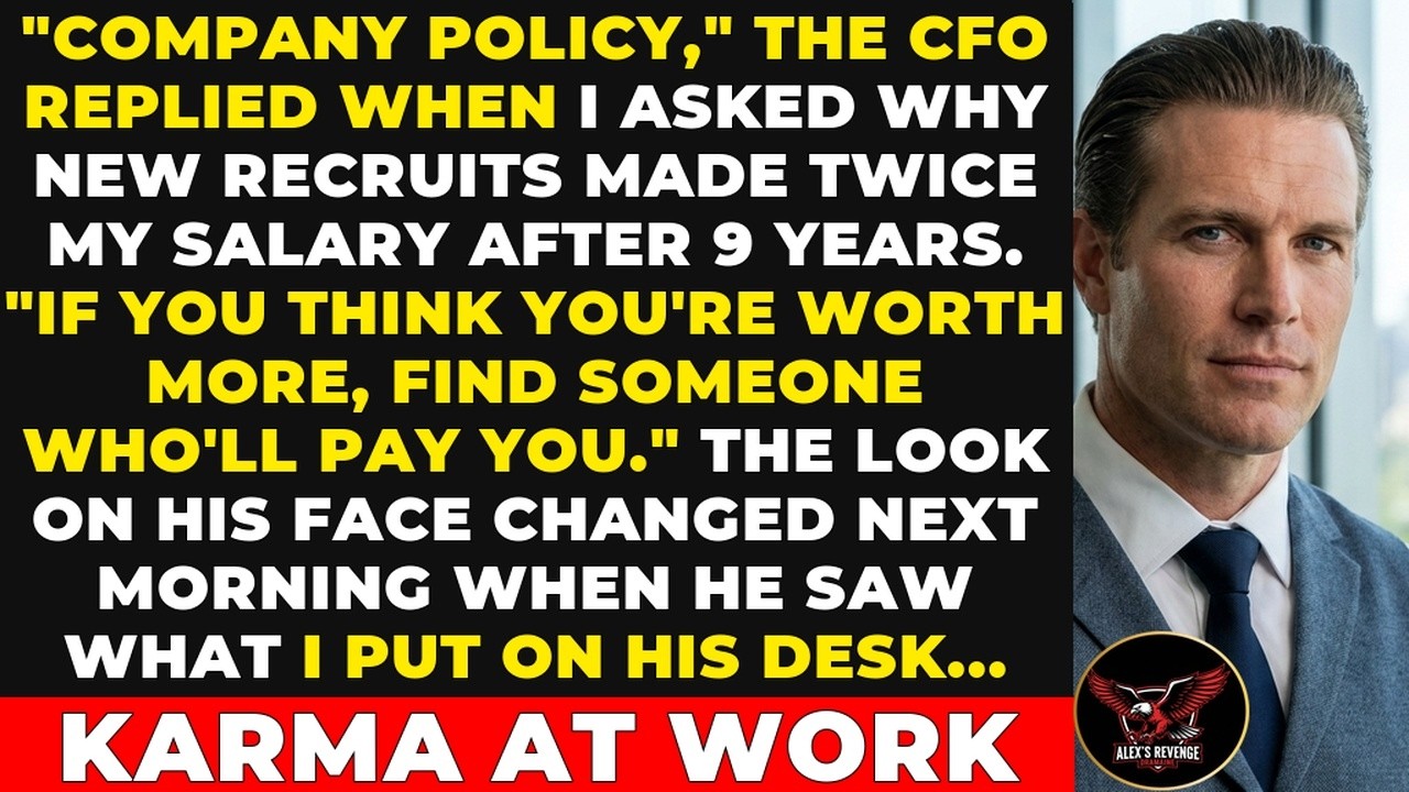 I opened the payroll email at 8:45 on a Tuesday morning, and my hands went cold. I'd been at Oakidge Analytics nine years, built their entire risk system from folding tables up, and there it was...