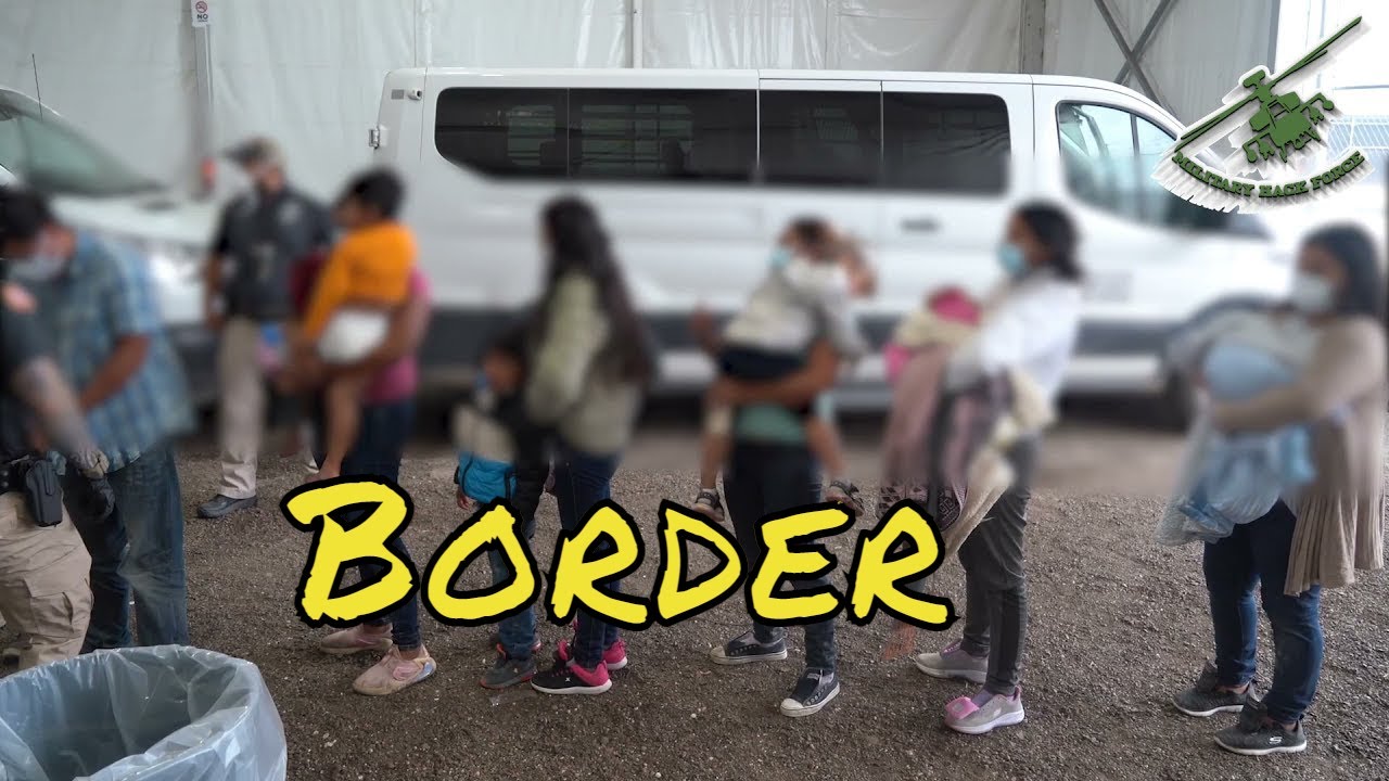 A Look at Texas Customs & Border Processing Facility for Migrants at US MEXICO Border