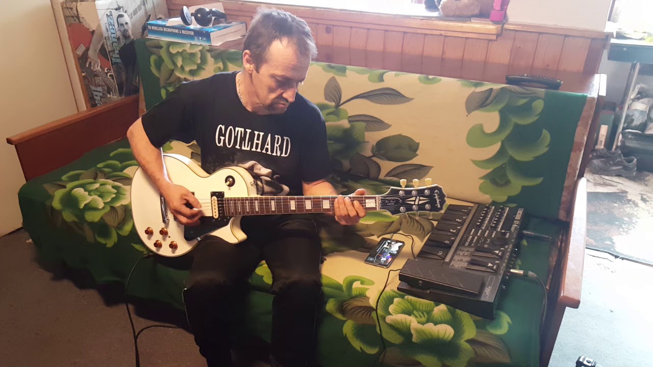 Epiphone LP custom with Gibson 496R and 500 T pickups test
