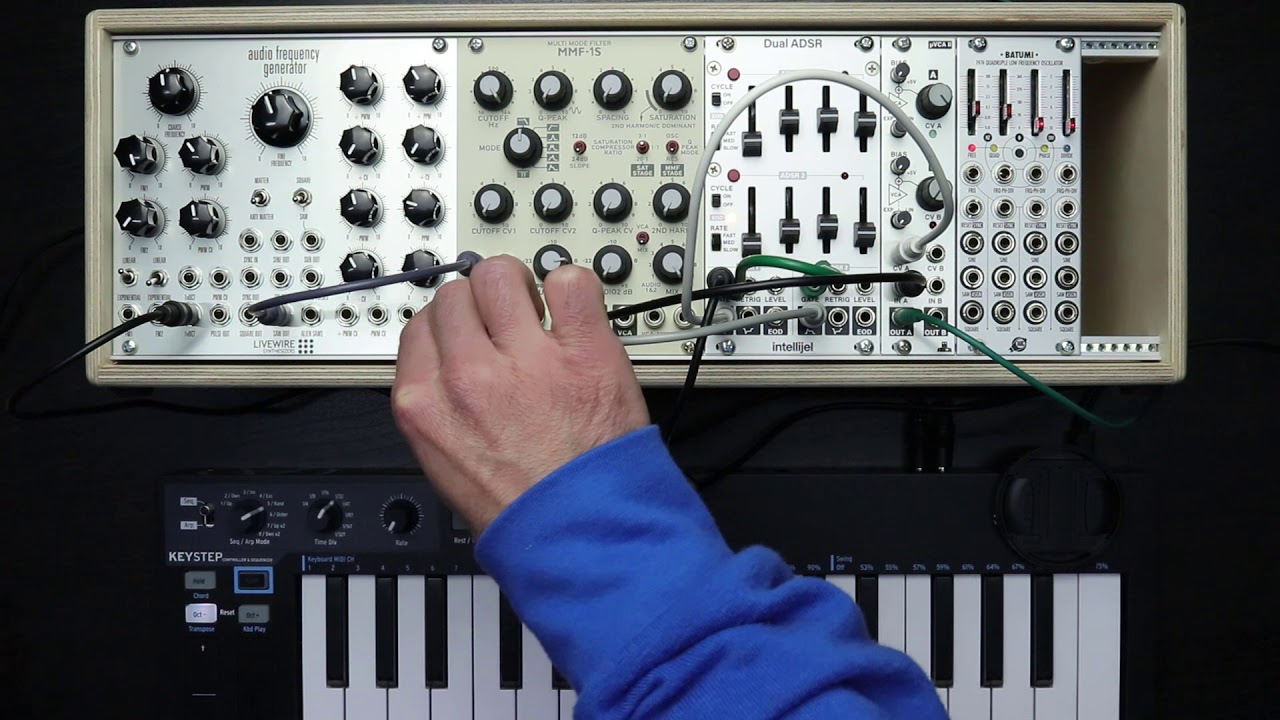 ExcelValley - 5-Pack - Cavi Modulari Mono Patch Ad Angolo Retto - 3,5mm 1/8" Eurorack Sintetizzatore [Bianco - 60 Cm - 24 - Foto 4