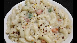 Sweet White Sauce Macaroni Pasta White Sauce Pasta Recipe Kids Recipe