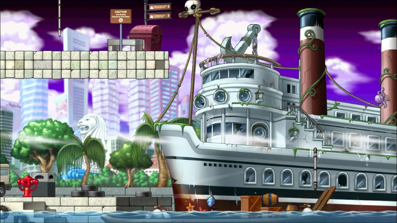 [MapleStory BGM] Singapore Boat Quay Field YouTube