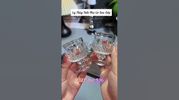 Ly thủy tinh pha lê phong cách Châu Âu