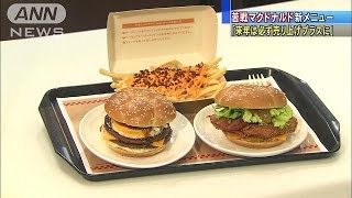 苦戦続くマクドナルド・・・新メニューで業績回復狙う(13/12/25)