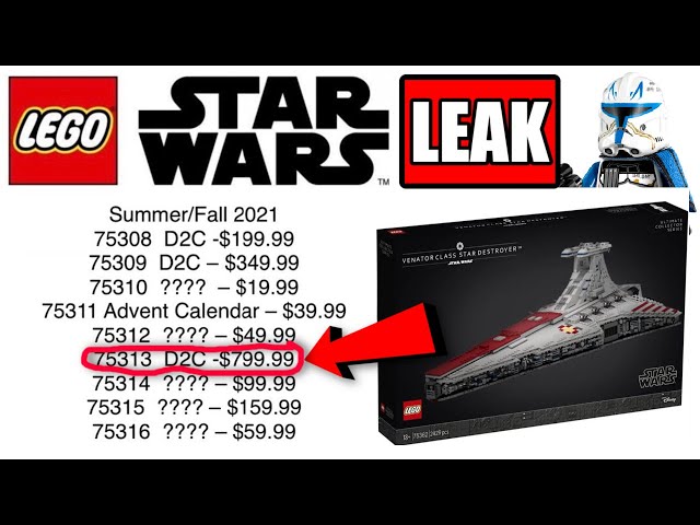 Every LEGO Star Wars Summer/Fall 2021 Set Number Just Got Leaked! (Confirms  3 UCS SETS!) - YouTube