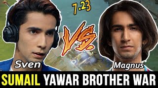 Suma1l SVEN VS YawaR Magnus Brother's WAR EPIC GAME 7.23 Dota 2 Gameplay