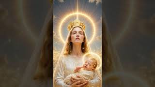Divine Duo: Mother Mary's Love ❤️ - 10 Sec Baby Jesus Animation #childjesus