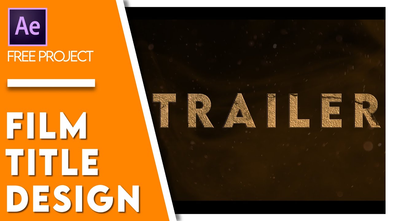 Cinematic Title Design in After Effects - No Plugins - Free Project