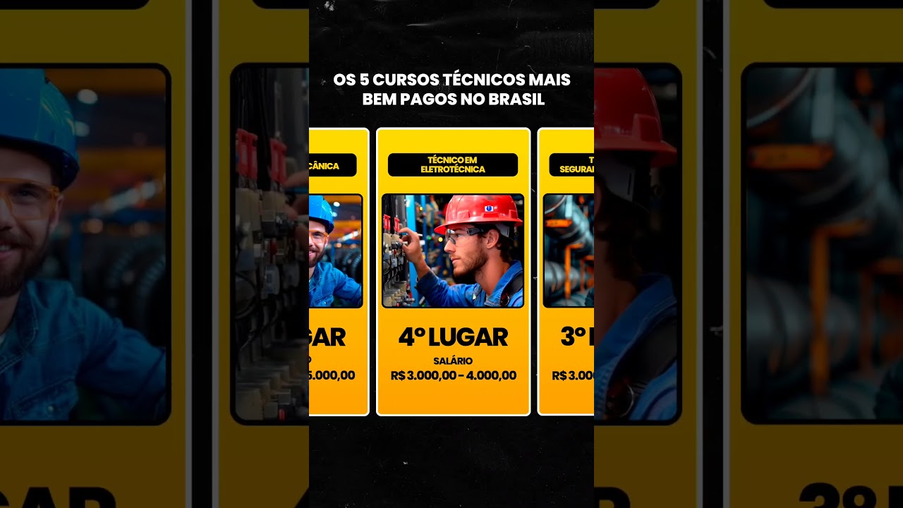 Cursos Técnicos EAD mais bem pagos do Brasil #cursostecnicos #salario #ead