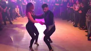 Willy y Noura Improvisazione  Bachata FUSION al Movida club (Puglia) Romeo santos -Sobredosis