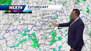A few showers linger into Friday