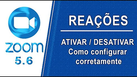 Como colocar reações no Zoom?