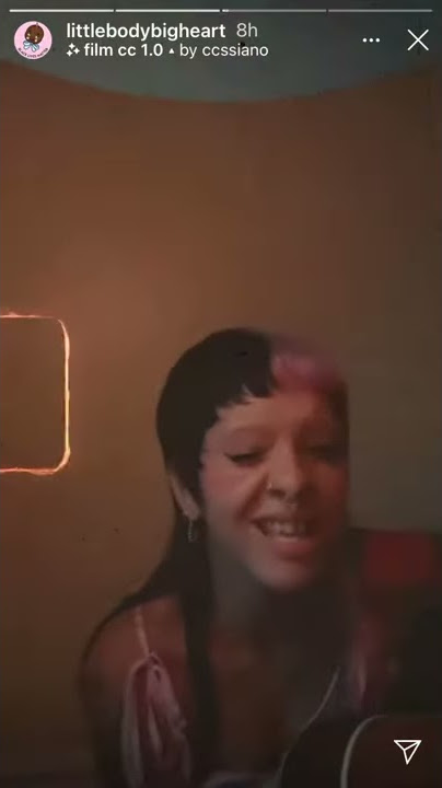 Melanie Martinez Singing Glued (Latest Instagram Story)|LittleBodyBigHeart 1995