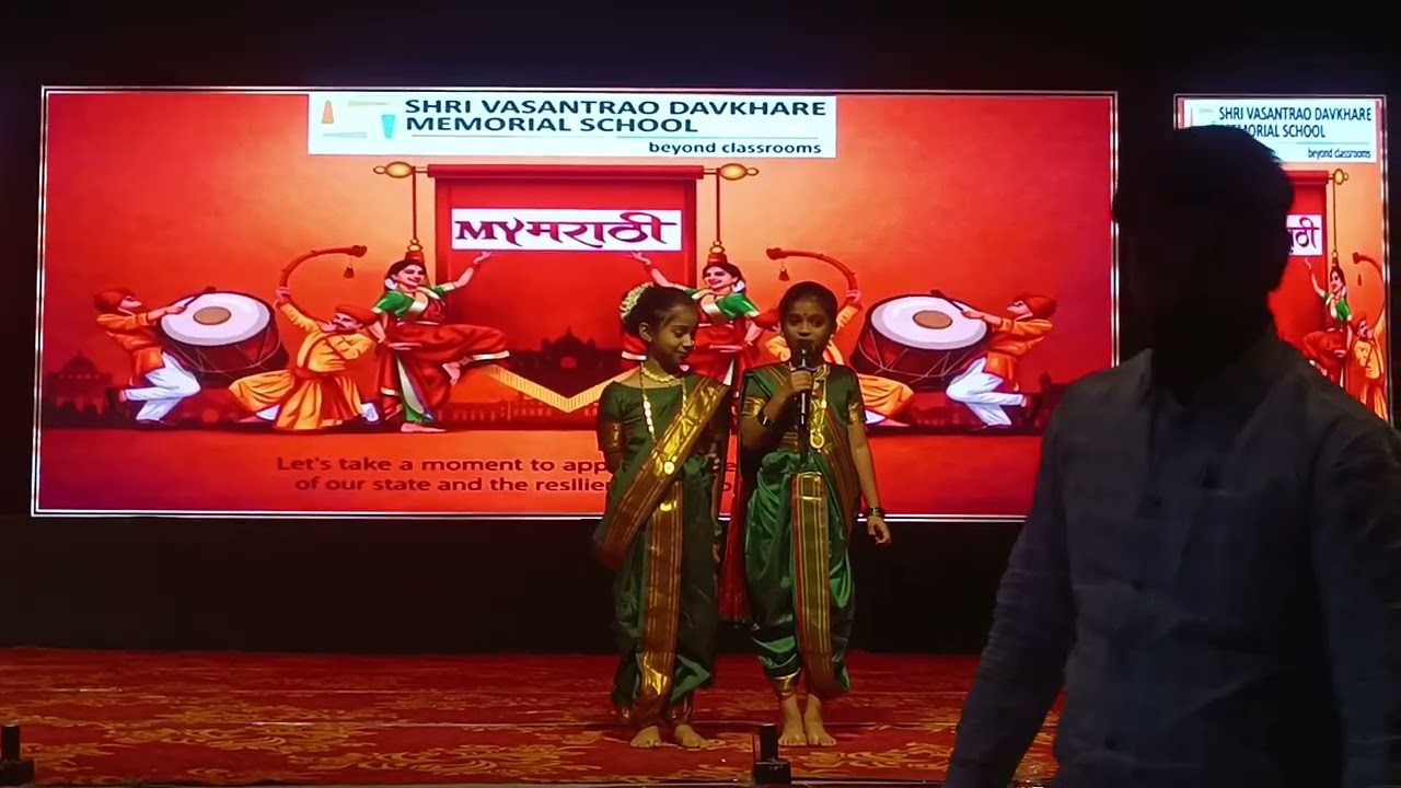 Annual Function Anchoring by Fiona for dance performance by class 3 students in pune 