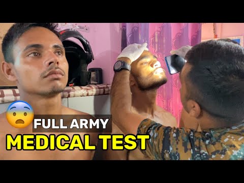 Full Medical Test Indian Army आ ख क न न क म ह ह थ प र च स ट इत य द Army Medical Test JD Sir