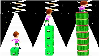 Cube Tower Stack 3D - Gameplay Walkthrough - Max Levels (Lvl 1-15) screenshot 3