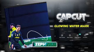 Capcut Glowing Watermark | Tutorial