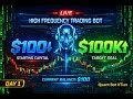 $100 to $100K LIVE Challenge | High Frequency Trading Bot | Real Market HFT Algorithm | Day 1