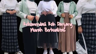 SHOPEE HAUL ROK PANJANG / LONG SKIRT MURAH HARGA 30-100RB SIMPEL STYLE ALA KOREA