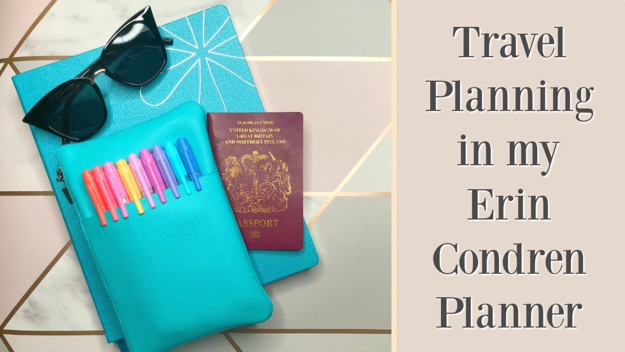 Travel planning in my Erin Condren softbound LifePlanner | Victoria in Detail