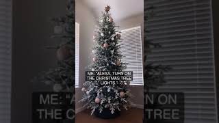 Christmas tree lights hack! #christmastree #momhacks