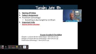 Pre-Algebra June Agenda - Google Slides