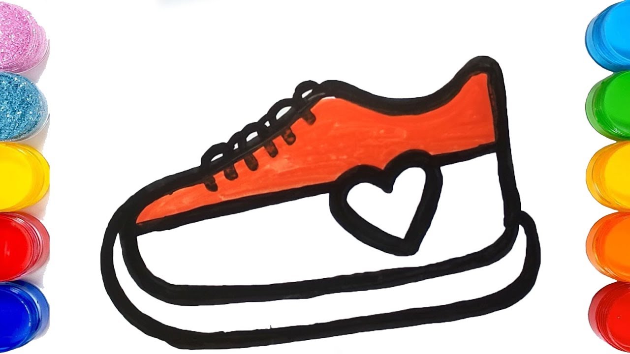 How to draw SHOES for kids STEP BY STEP 