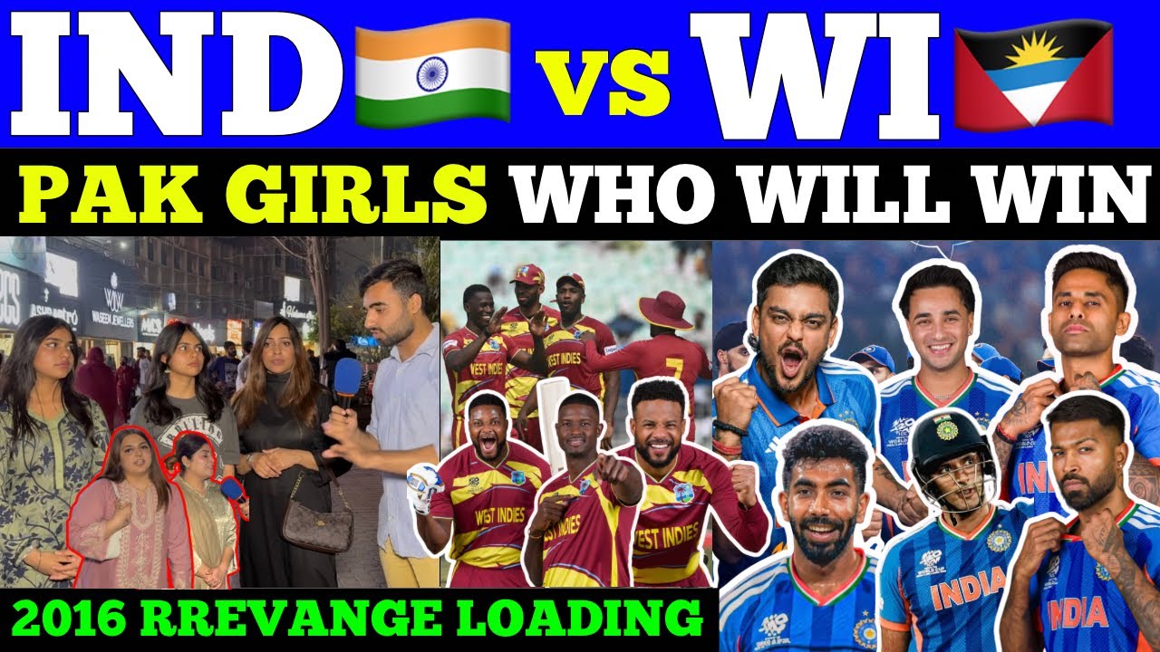 IND🇮🇳 VS WI🇦🇬 | Quarter Final 🥵 Who Will Win | Abhishek & Ishan Terror😱| Pak Public Reaction 