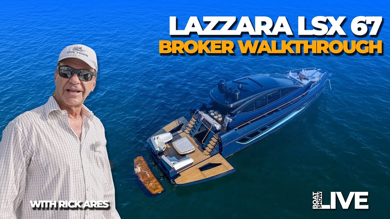 THE BOATS: Lazzara LSX 67 Walkthrough with Rock Pineiro - YouTube