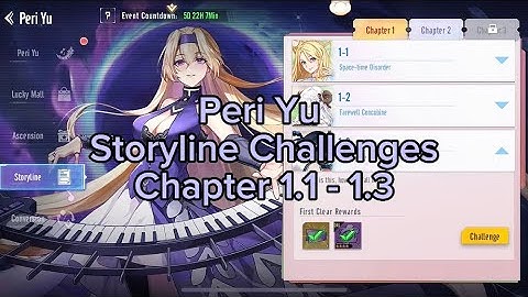 Storyline Challenges (PERI YU) Chapter 1.1-1.3 | Parallel Realms