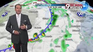Your early Tuesday morning forecast